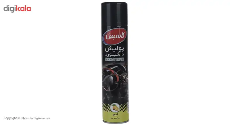 اسپری پولیش داشبورد خودرو کاسپین مدل Lemon حجم 300 میلی‌ لیتر