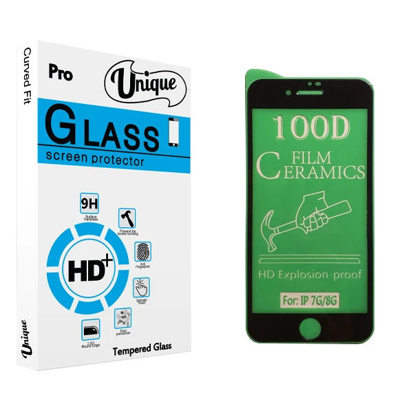محافظ صفحه نمایش سرامیکی يونيک مدل +Clear مناسب برای گوشی موبایل اپل iPhone 8