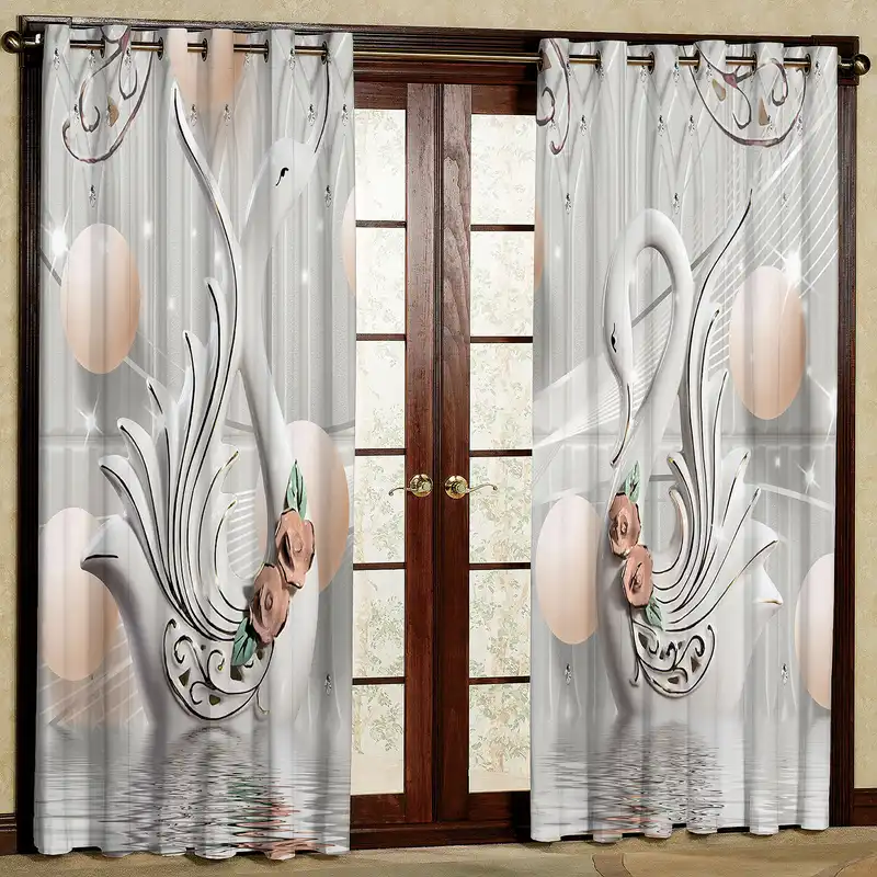 پرده مدل قو مخمل پانچی کد 2559 سایز 200x140 سانتی متر