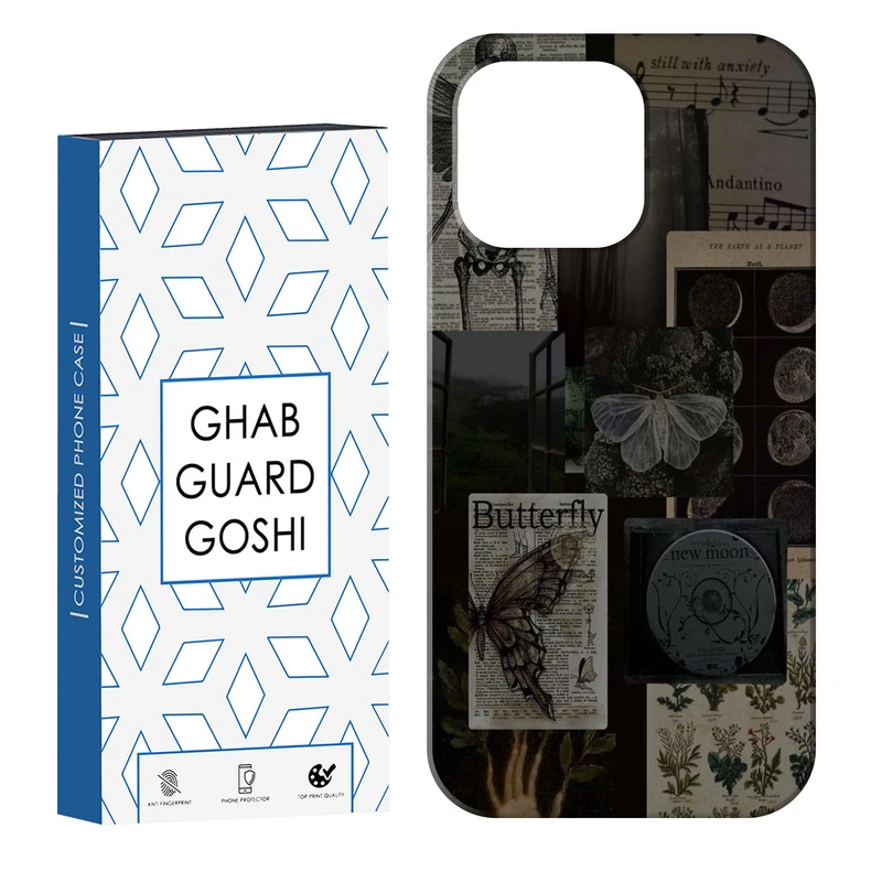 کاور قاب گارد گوشی طرح پروانه کد Dimo-216 مناسب برای گوشی موبایل اپل  IPHONE 13 PRO   