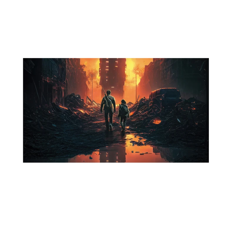  استیکر لپ تاپ و موبایل مدل بازی طرح  لست اف اس the last of us کد 2140