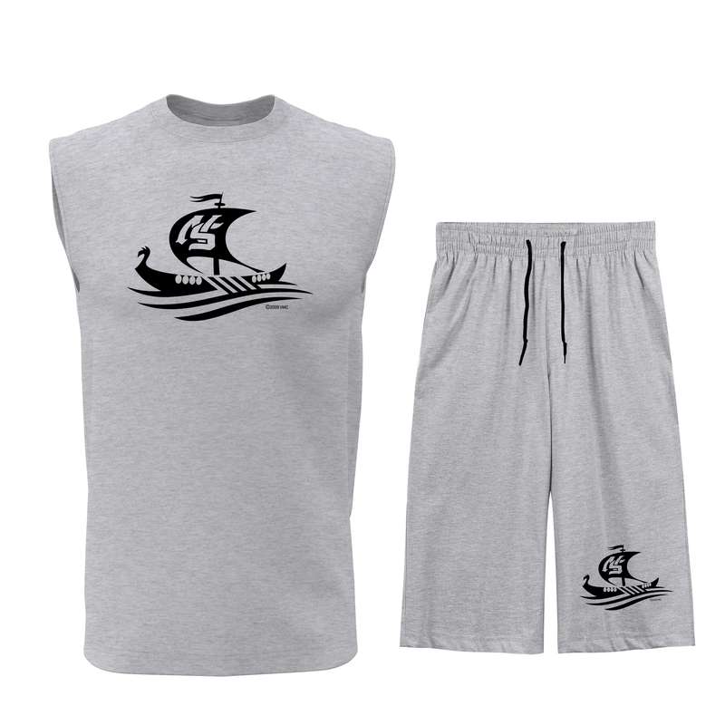 ست تاپ و شلوارک مردانه مدل Q002G