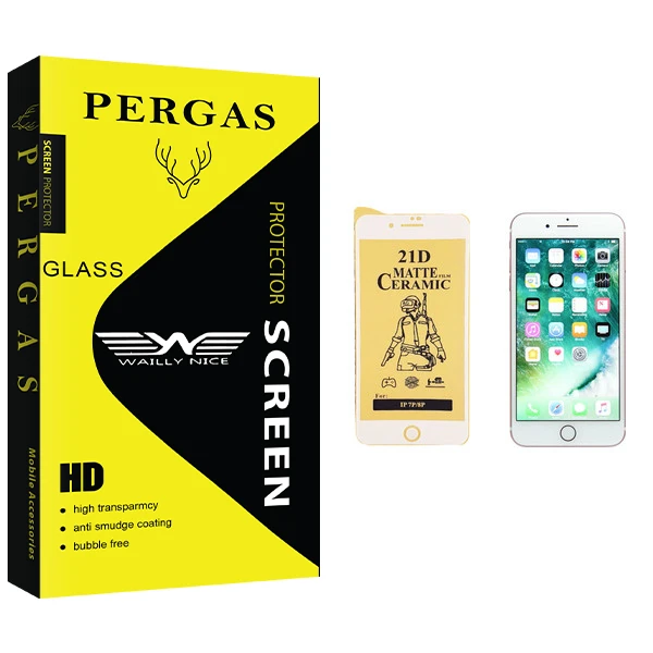 محافظ صفحه نمایش سرامیکی وایلی نایس مدل Pergas Glass مناسب برای گوشی موبایل اپل iPhone 7 Plus