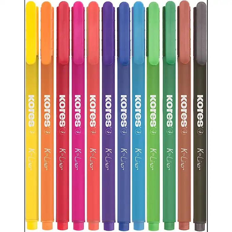 روان نویس کورس مدل FINE LINER طرح قایق بسته 12 عددی