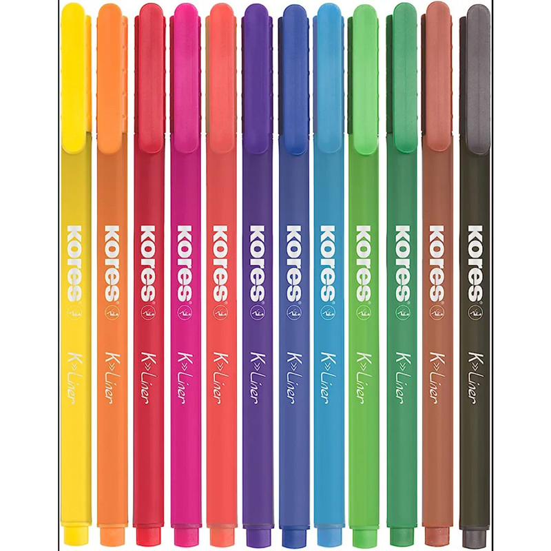 روان نویس کورس مدل FINE LINER طرح قایق بسته 12 عددی