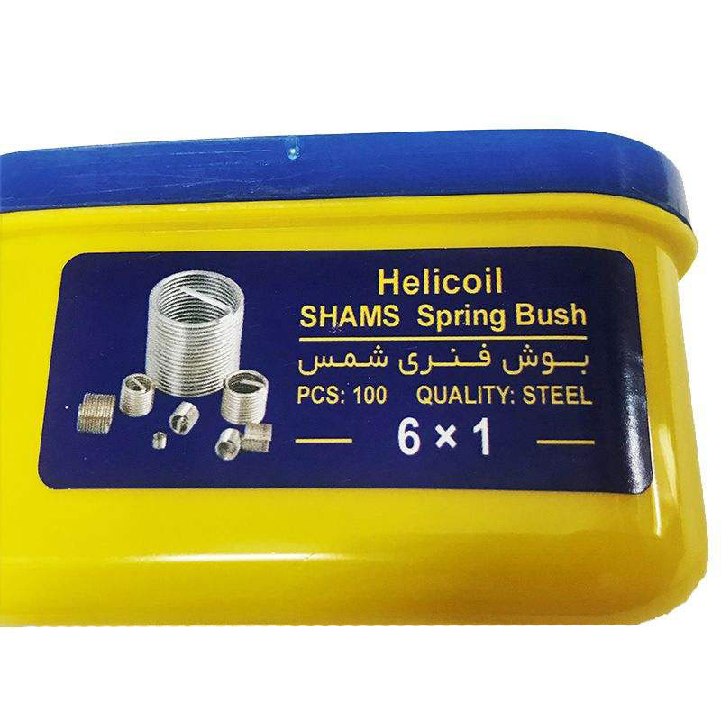 فنر هلی کویل شمس مدل SH6A سایز 6x1 میلی متر بسته100 عددی