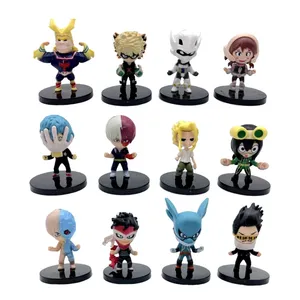 اکشن فیگور مدل انیمه هیرو اکادمی مجموعه 12 عددی 