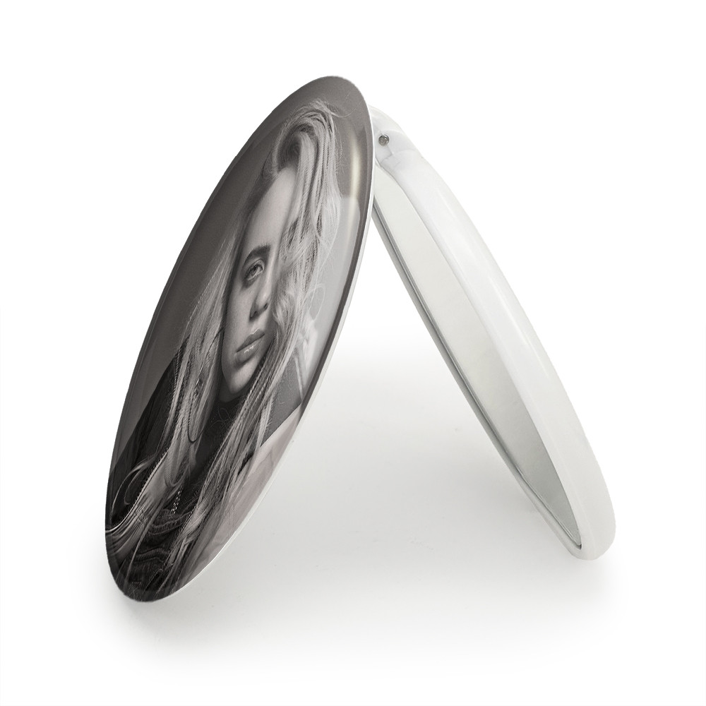 آینه جیبی خندالو طرح بیلی آیلیش Billie Eilish مدل تاشو کد 2651