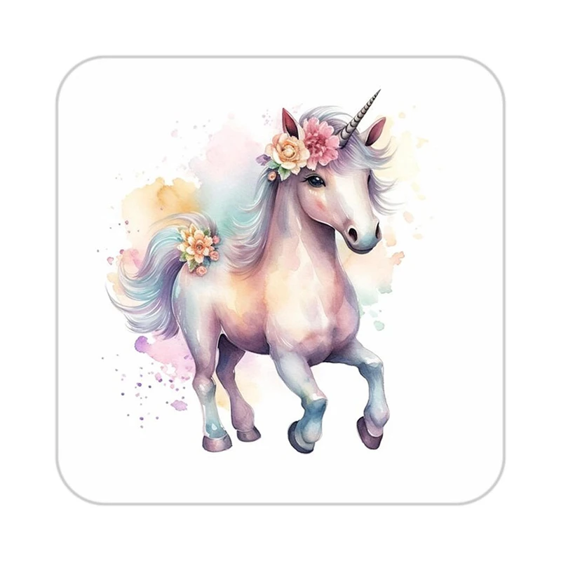 زیر لیوانی کاکتی طرح اسب تک شاخ و یونیکورن مدل mp32368