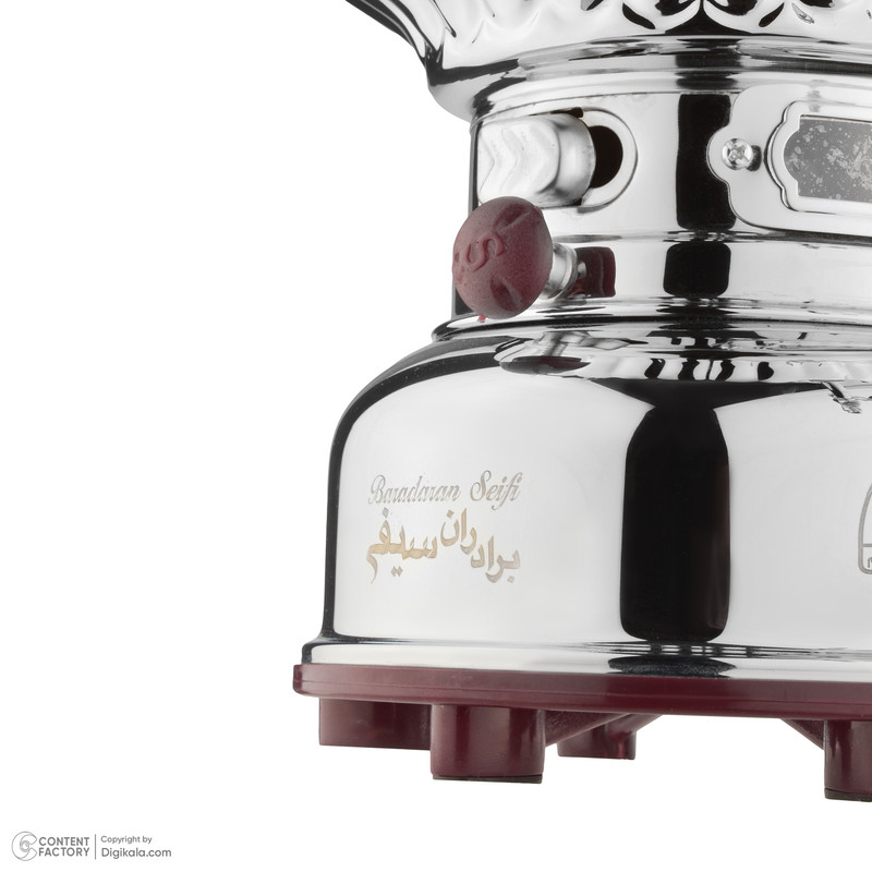 سماور گازی گروه صنعتی برادران سیفی مدل شایسته 8 ترموکوپل دار گنجایش 8 لیتر