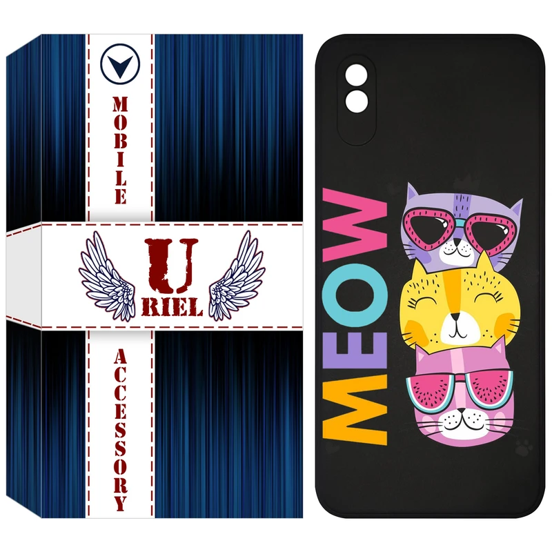 کاور یوریل مدل KSH کد 57 طرح گربه مناسب برای گوشی موبایل شیائومی Redmi 9A / Redmi 9AT