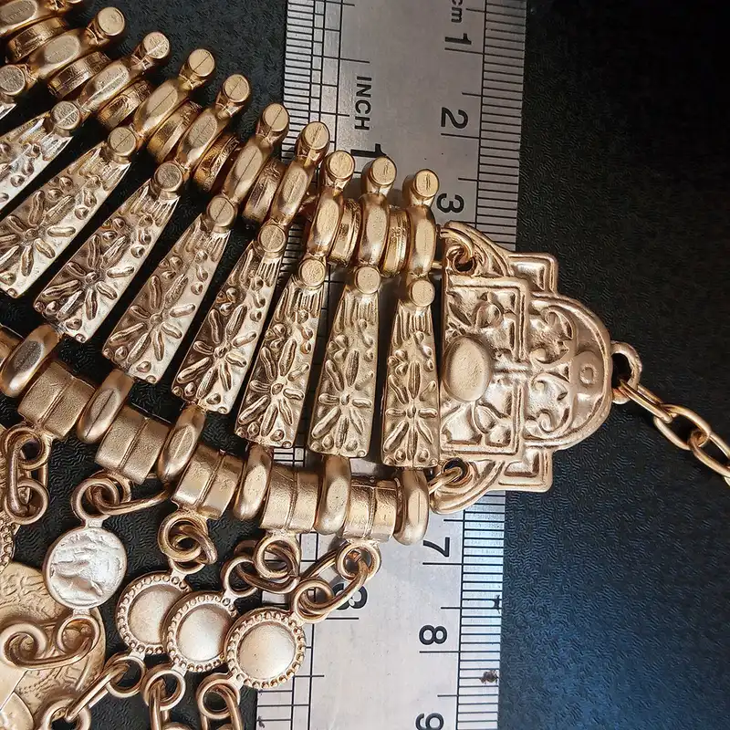 گردنبند زنانه مدل ورشو طرح سکه عثمانی کد GOL-230