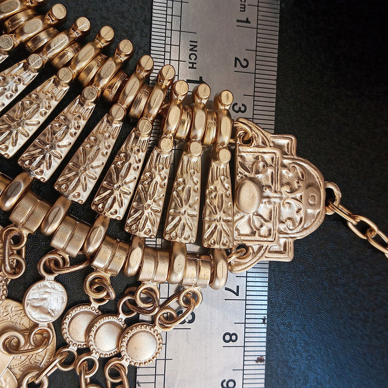 گردنبند زنانه مدل ورشو طرح سکه عثمانی کد GOL-230