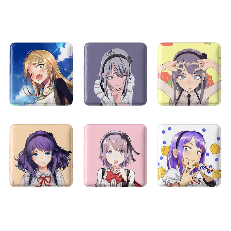 مگنت خندالو طرح انیمه داگاشی کاشی Dagashi Kashi کد 1451A مجموعه 6 عددی