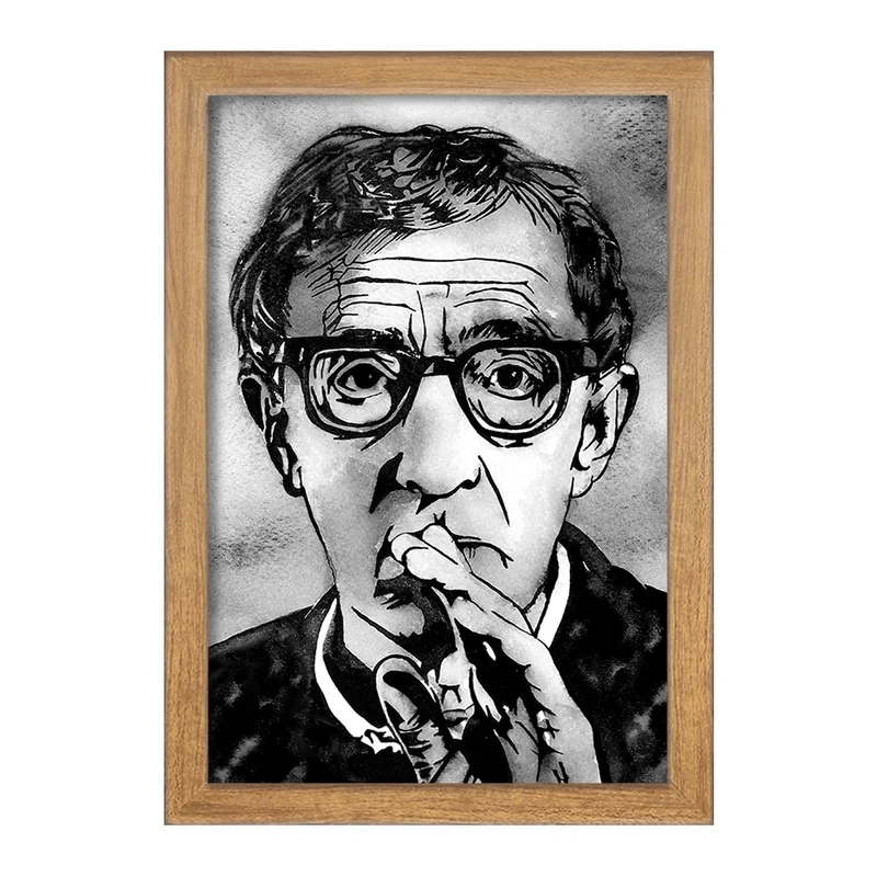 تابلو خندالو مدل وودی آلن (Woody Allen) کد F11449