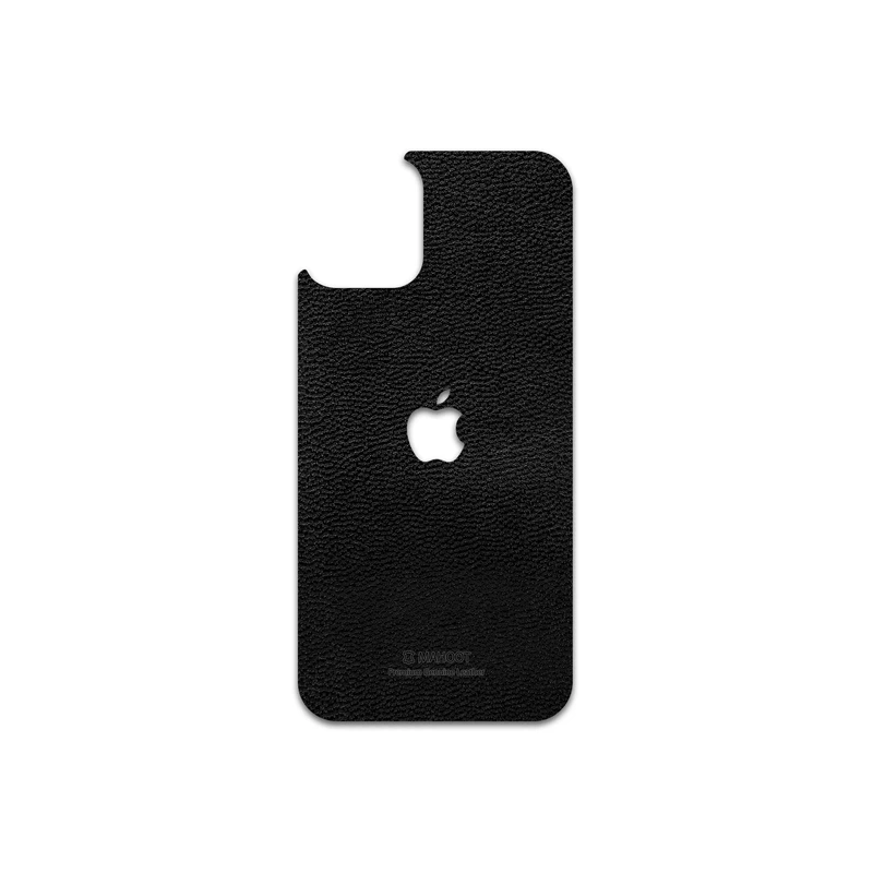 برچسب پوششی ماهوت مدل Black-Leather مناسب برای گوشی موبایل اپل iPhone 12 mini