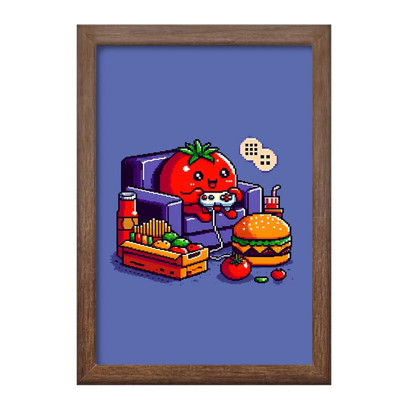 تابلو خندالو طرح فست فود کد F4211