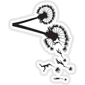 استیکر لپ تاپ طرح dandylion people flight کد ST448
