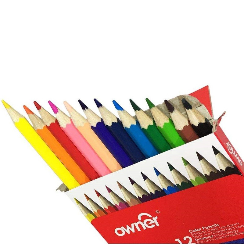 مداد رنگی 12 رنگ اونر مدل D-141612
