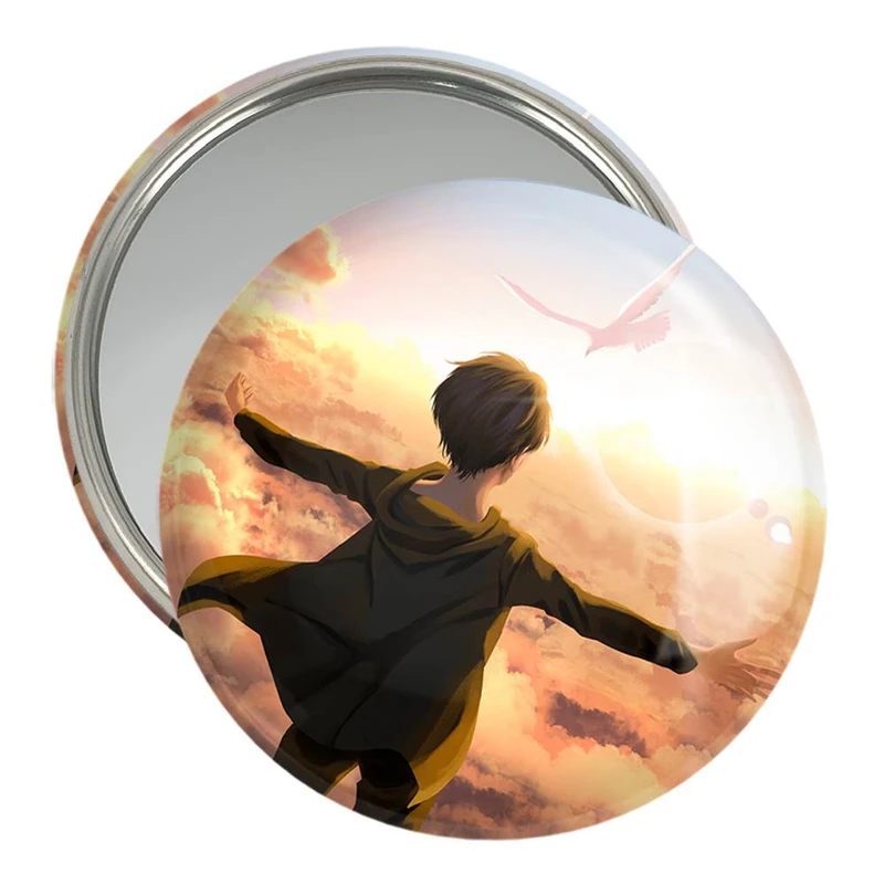 آینه جیبی خندالو مدل ارن یگر انیمه اتک آن تایتان  کد 13247