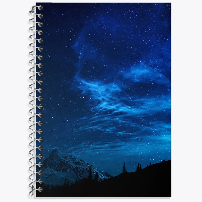 دفتر زبان 50 برگ خندالو مدل دو خط طرح کهکشان کد F77