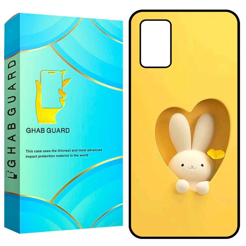 کاور قاب گارد طرح خرگوش مدل GCHPA03S مناسب برای گوشی موبایل سامسونگ Galaxy A02s / M02s / A03s 