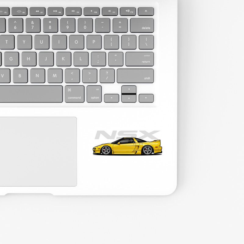 استیکر لپ تاپ و موبایل بووم طرح ماشین مدل Supra NSX کد LA99