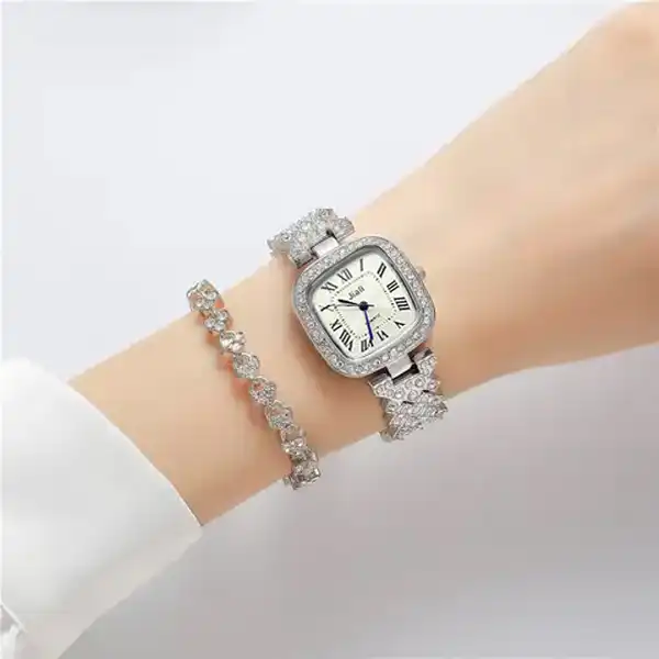 ساعت مچی عقربه ای زنانه جیالی مدل نگین کد 01