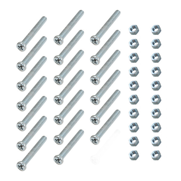 پیچ و مهره مدل M 3-40 مجموعه 40 عددی