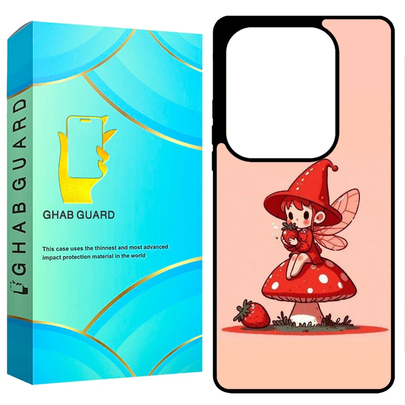 کاور قاب گارد طرح توت فرنگی مدل GCHPN13P مناسب برای گوشی موبایل شیائومی Redmi Note 13 Pro 4G / Poco M6 Pro 4G