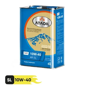 روغن موتور بنزینی آتا اویل مدل 10w-40 sl حجم 4 لیتر