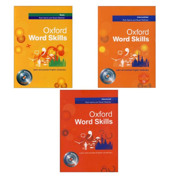 کتاب oxford word skills اثر Stuart Redman انتشارات اکسفورد 3جلدی