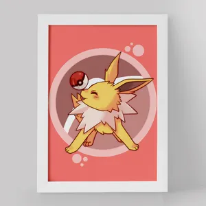 تابلو خندالو مدل  تندرز انیمه پوکمون کد 17340