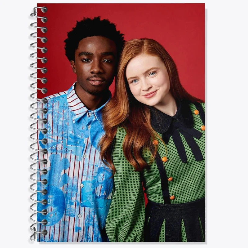 دفتر لغت 50 برگ خندالو مدل سیدی و کیلب سریال استرنجر تینگز Stranger Things کد 19319