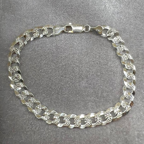 دستبند نقره مردانه مدل اسپرت کد 451343