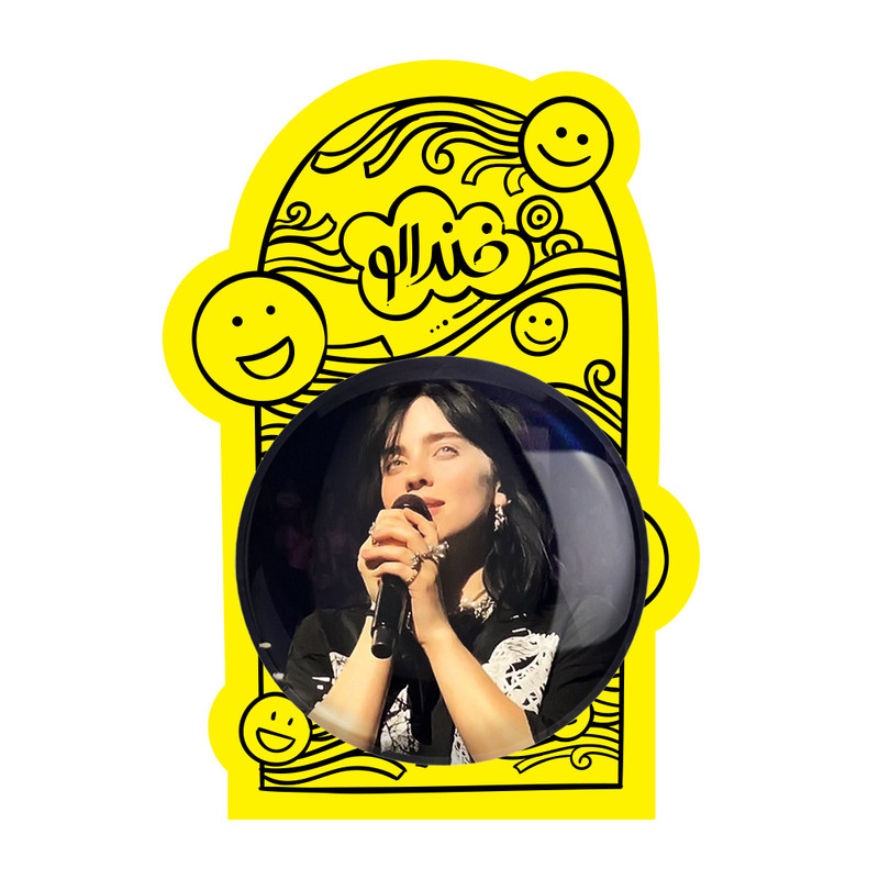 آینه جیبی خندالو مدل بیلی آیلیش Billie Eilish کد 19162 آینه جیبی خندالو مدل بیلی آیلیش Billie Eilish کد 19162