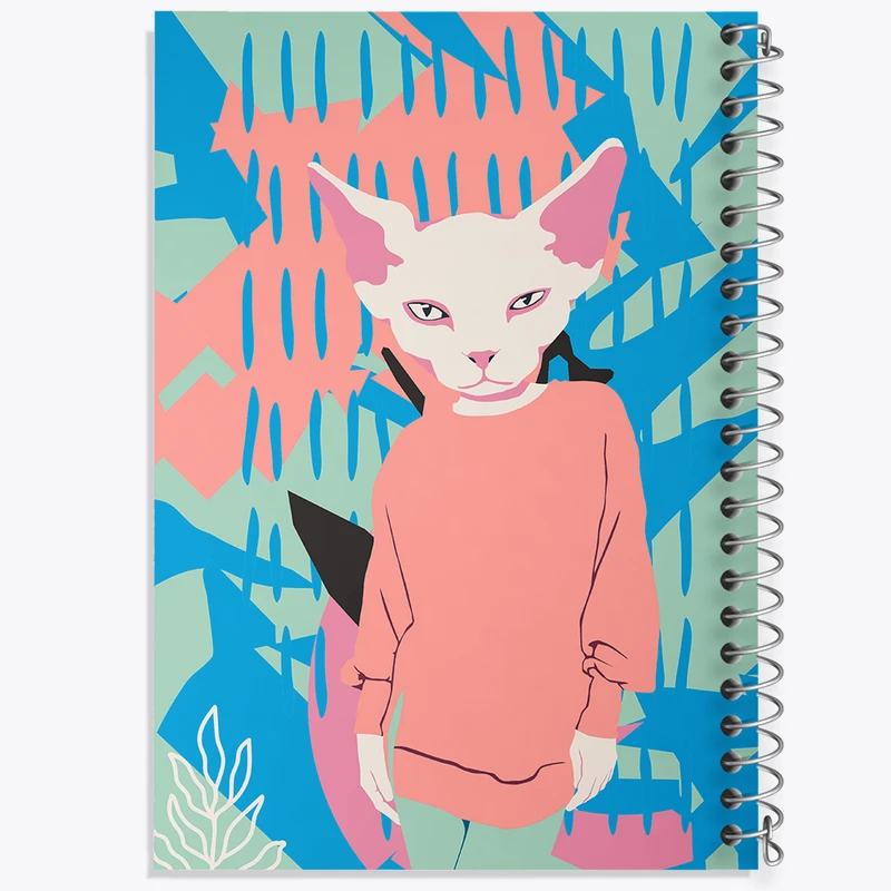 دفتر لیست خرید 50 برگ خندالو طرح گربه (Cat) کد N1380