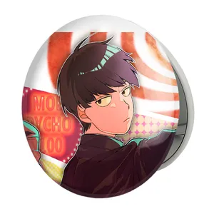 آینه جیبی خندالو طرح شییکو انیمه موب سایکو Mob Psycho 100 مدل تاشو کد 24486 