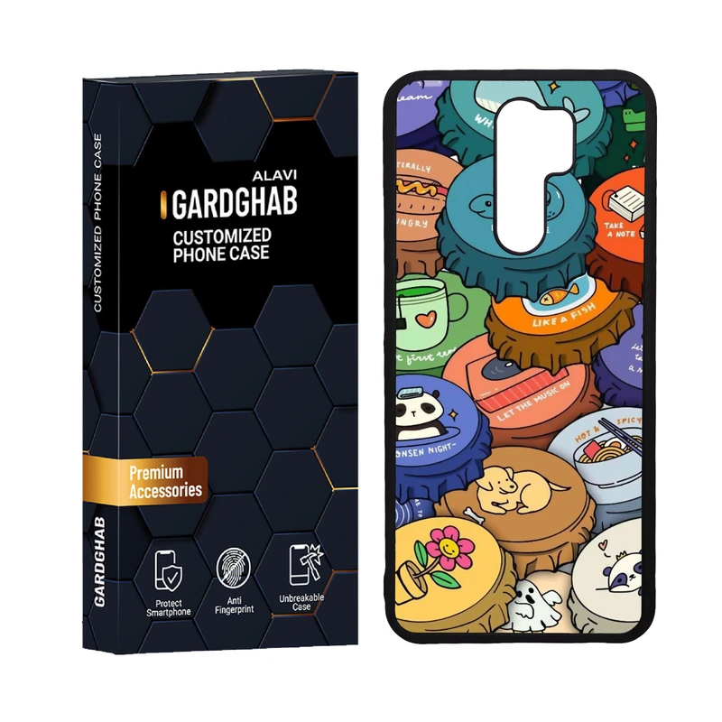 کاور گارد قاب علوی مدل دورژله ای کارتنی و انیمه مناسب برای گوشی موبایل شیائومی Redmi 9 / Redmi 9 Prime