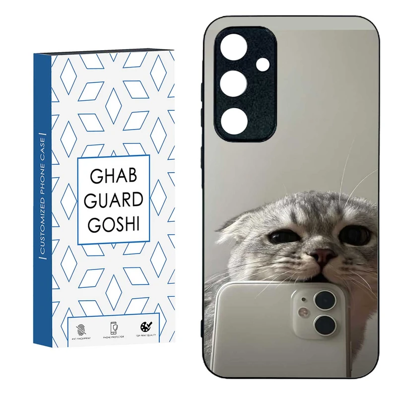 کاور قاب گارد گوشی طرح گربه سلفی کد TPU-206 مناسب برای گوشی موبایل سامسونگ  GALAXY A35  