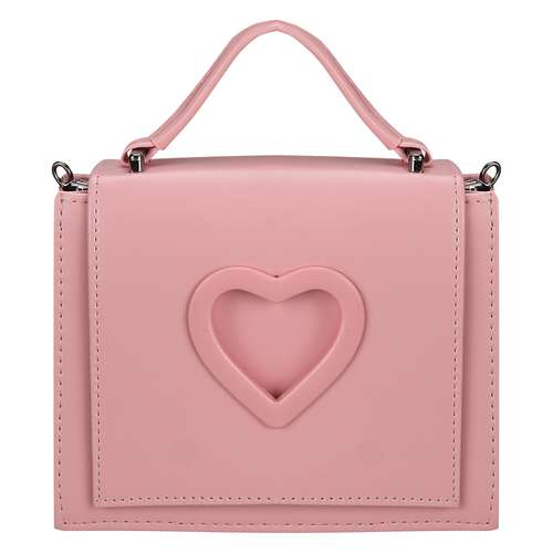 کیف دستی دخترانه مدل قلب برجسته
