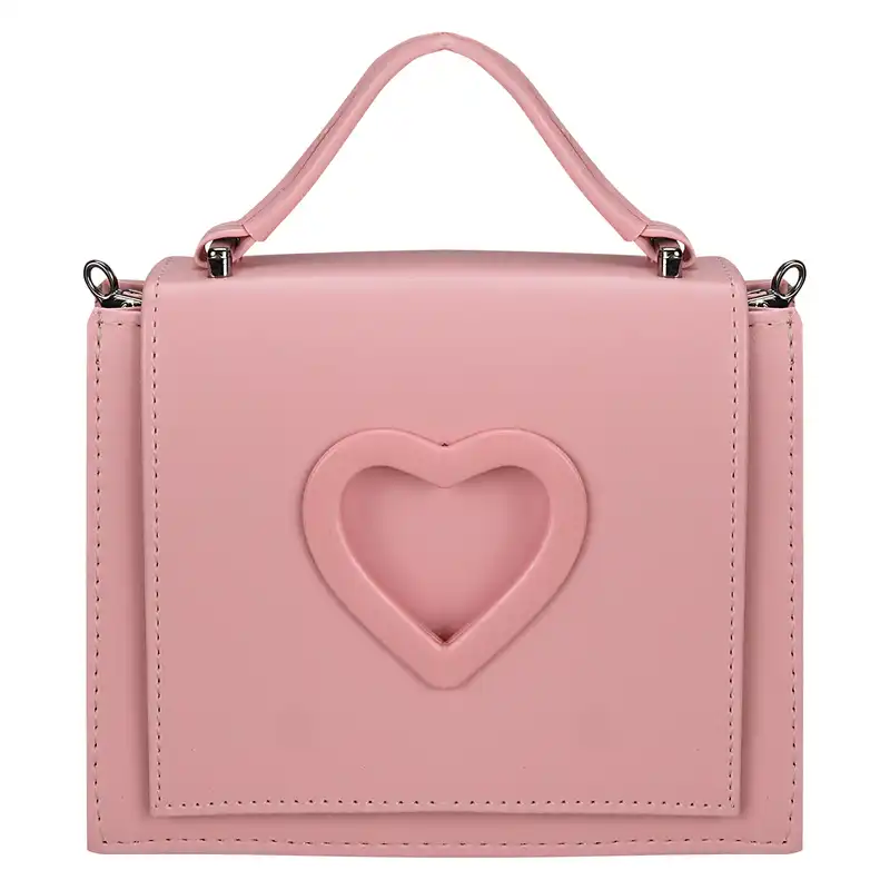 کیف دستی دخترانه مدل قلب برجسته