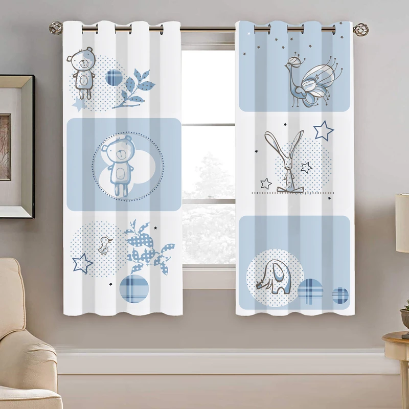 پرده نیروانا طرح کودک مدل مخمل کد 4118 سایز 140×200 سانتی متر