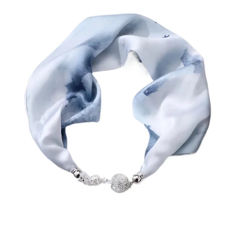 هدبند زنانه مدل باندانا مگنتی مرواریدی کد ۰۶