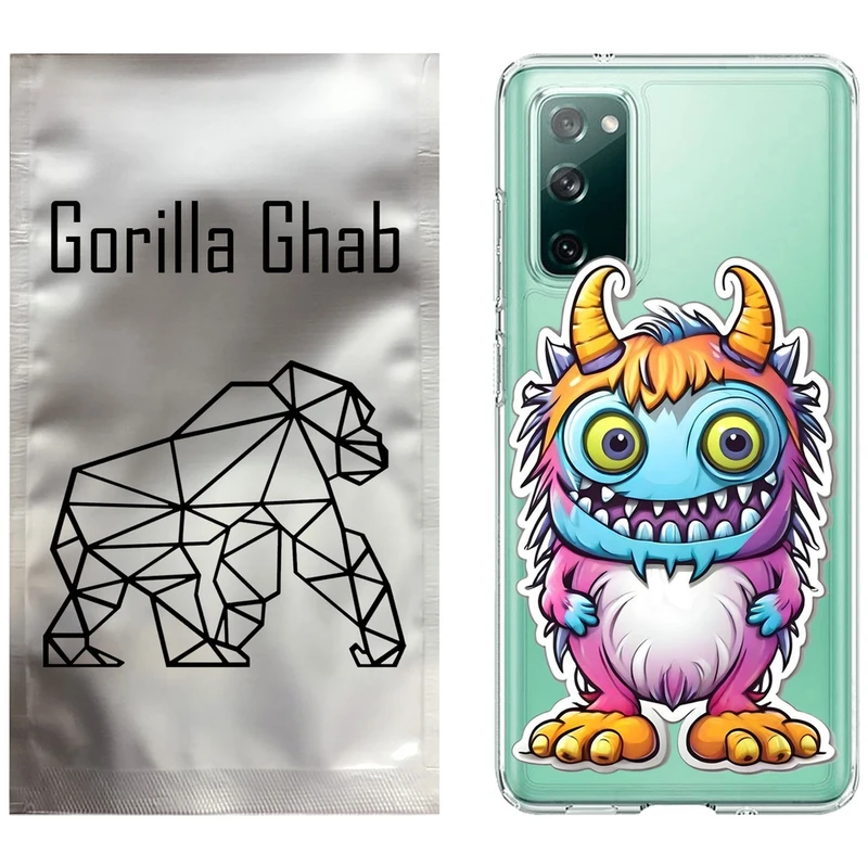 کاور گوریلا قاب مدل CLG کد 50 طرح میکروب مناسب برای گوشی موبایل سامسونگ Galaxy S20 FE