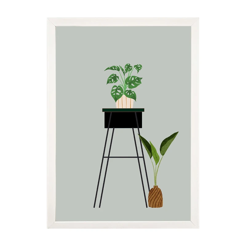 تابلو مدل دیواری طرح گلدان مینیمال کد EA-1126