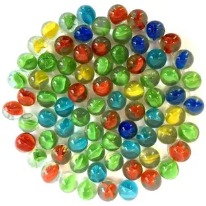 Goldooneh Colorful eight Blades Glassy Marbles 35pcs