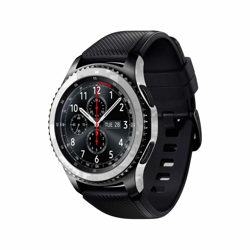 برچسب ماهوت طرح Army-Snow-Pixel مناسب برای ساعت هوشمند سامسونگ Galaxy Gear S3 Frontier