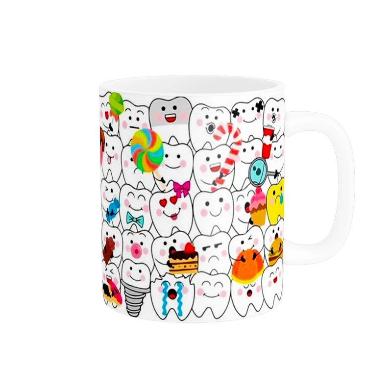 ماگ مدل مشاغل طرح دندان