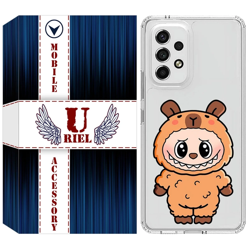 کاور یوریل مدل Clear کد 110 طرح لبوبو Labubu مناسب برای گوشی موبایل سامسونگ Galaxy A52 / A52s
